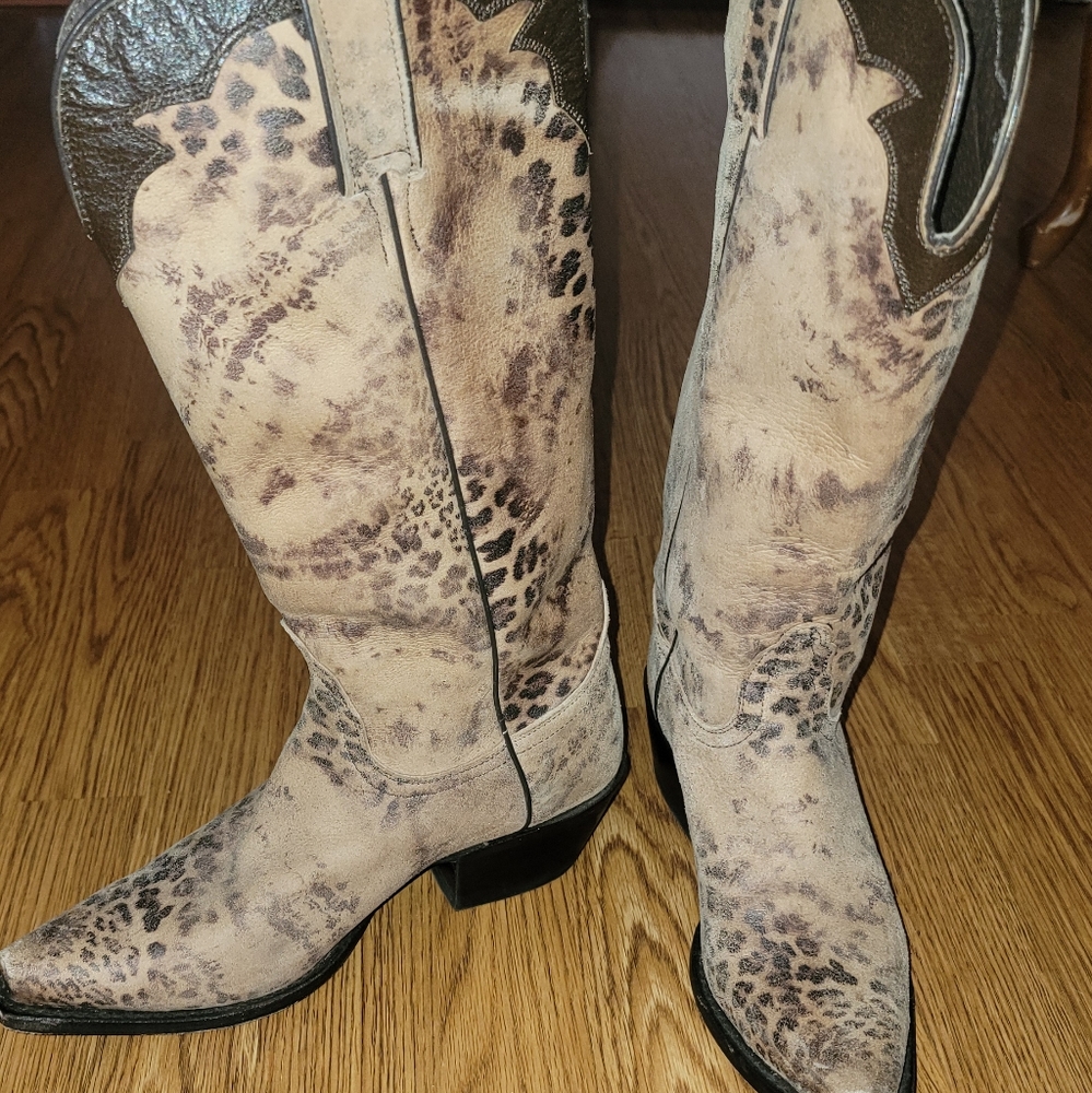 Nocona Leopard Western Boots
